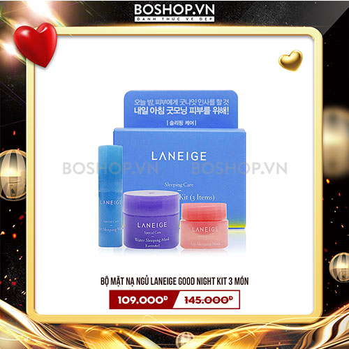 Bộ Mặt Nạ Ngủ Laneige Good Night Kit 3 Món