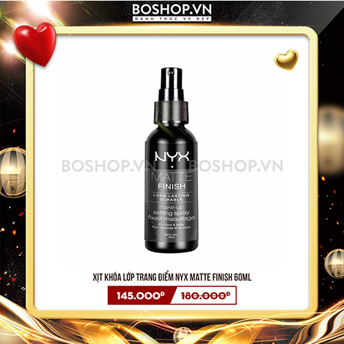 Xịt Khóa Lớp Trang Điểm NYX Matte Finish 60ml