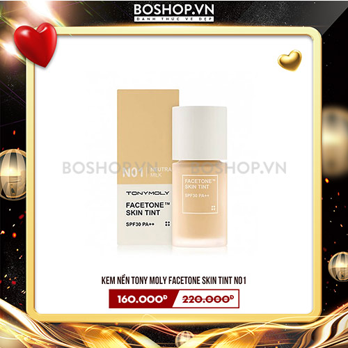 Kem Nền Tony Moly Facetone Skin Tint N01