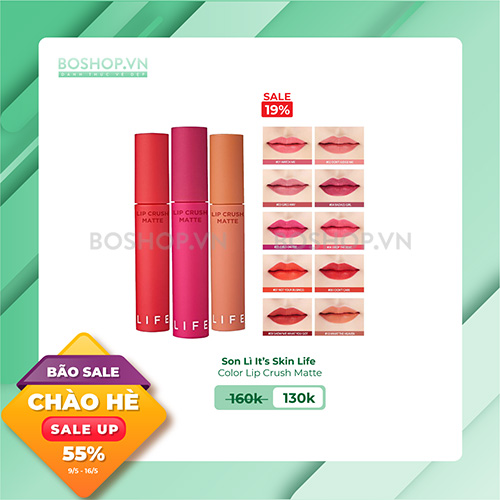 Son Lì It’s Skin Life Color Lip Crush Matte
