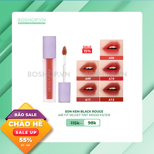 Son Kem Black Rouge Air Fit Velvet Tint Mood Filter