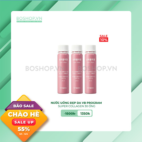 NƯỚC UỐNG ĐẸP DA VB PROGRAM SUPER COLLAGEN 30 ỐNG