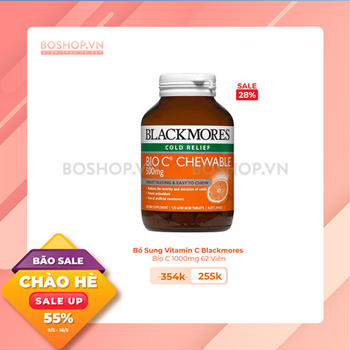 Bổ Sung Vitamin C Blackmores Bio C 1000mg 62 Viên