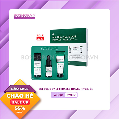 SET SOME BY MI MIRACLE TRAVEL KIT 3 MÓN