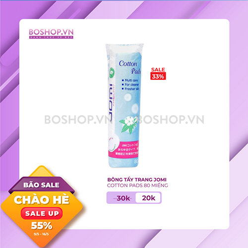 BÔNG TẨY TRANG JOMI COTTON PADS 80 MIẾNG