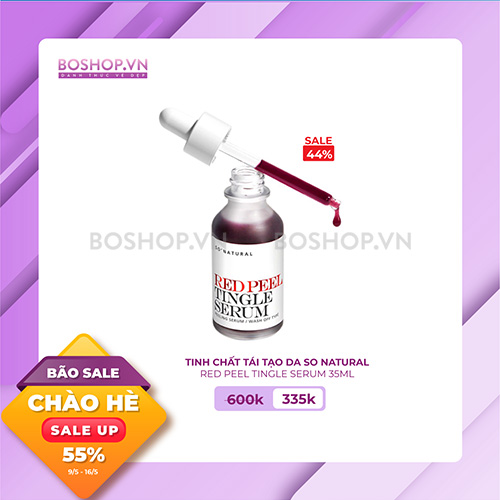 TINH CHẤT TÁI TẠO DA SO NATURAL RED PEEL TINGLE SERUM 35ML