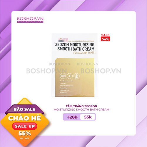 TẮM TRẮNG ZEOZON MOISTURIZING SMOOTH BATH CREAM