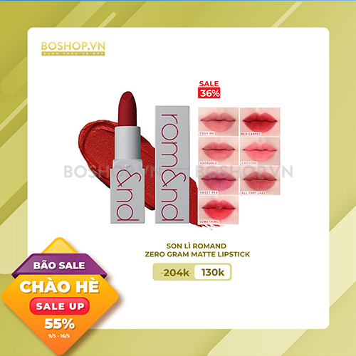 Son Lì Romand Zero Gram Matte Lipstick