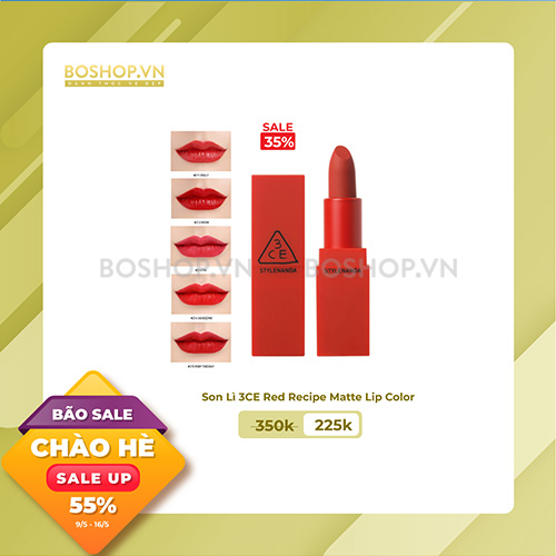 Son Lì 3CE Red Recipe Matte Lip Color
