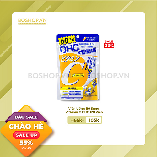 Viên Uống Bổ Sung Vitamin C DHC 120 Viên