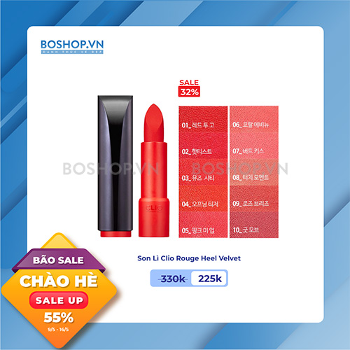 Son Lì Clio Rouge Heel Velvet