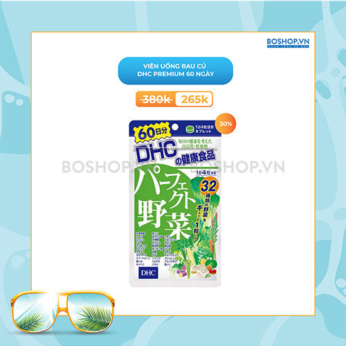 Viên Uống Rau Củ DHC Premium 60 Ngày