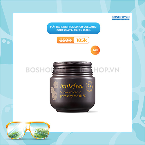 Mặt Nạ Innisfree Super Volcanic Pore Clay Mask 2X 100ml