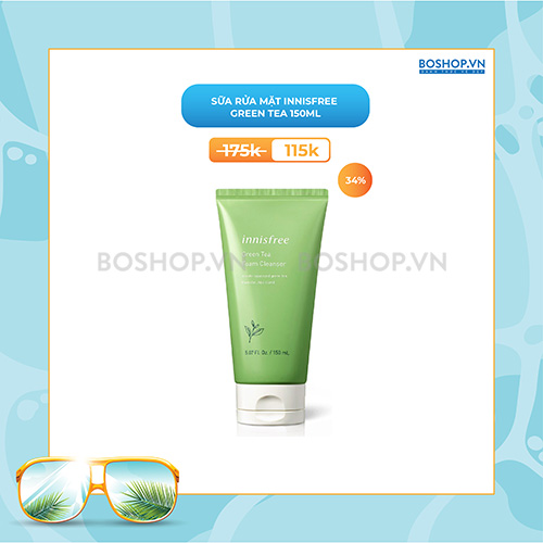 Sữa Rửa Mặt Innisfree Green Tea 150ml