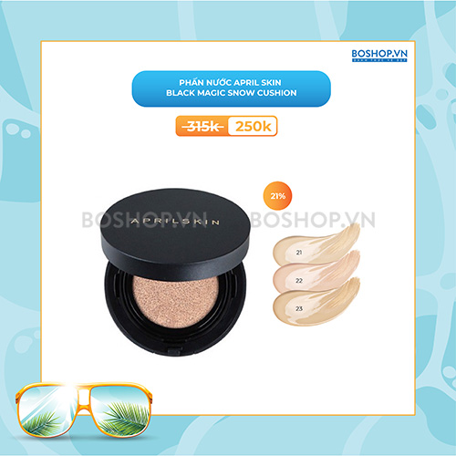 Phấn Nước April Skin Black Magic Snow Cushion