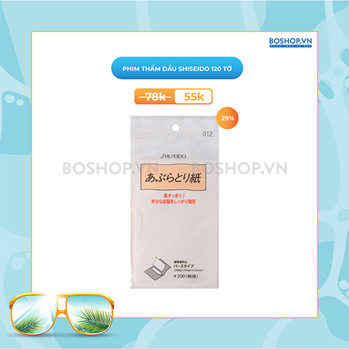 Phim Thấm Dầu Shiseido 120 Tờ