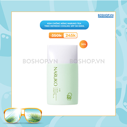 Kem chống nắng Naruko Tea Tree Refresh Cooling SPF 50+ 50ml