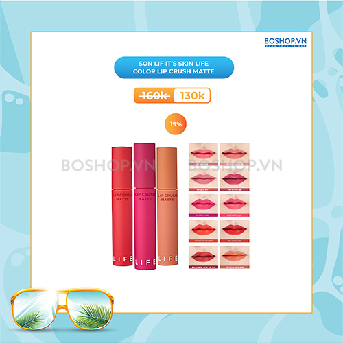 Son Lì It’s Skin Life Color Lip Crush Matte