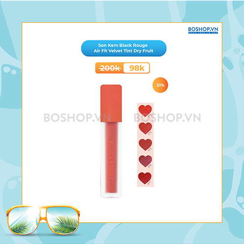 Son Kem Black Rouge Air Fit Velvet Tint Dry Fruit