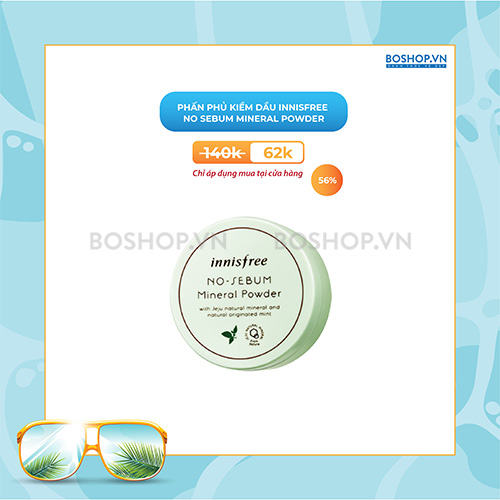Phấn Phủ Kiềm Dầu Innisfree No Sebum Mineral Powder