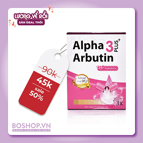 Viên Bột Kích Trắng Da Kyra Alpha Arbutin 3 Plus+