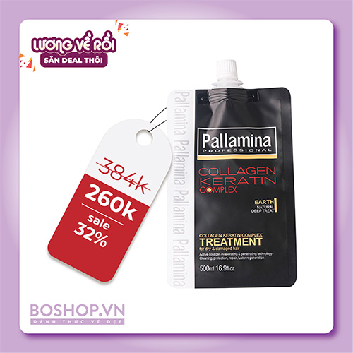 Dầu Hấp Tóc Pallamina Collagen Keratin Complex Treatment 500ml
