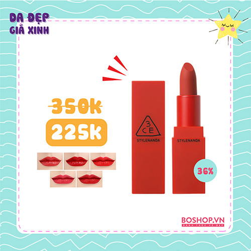 Son Lì 3CE Red Recipe Matte Lip Color