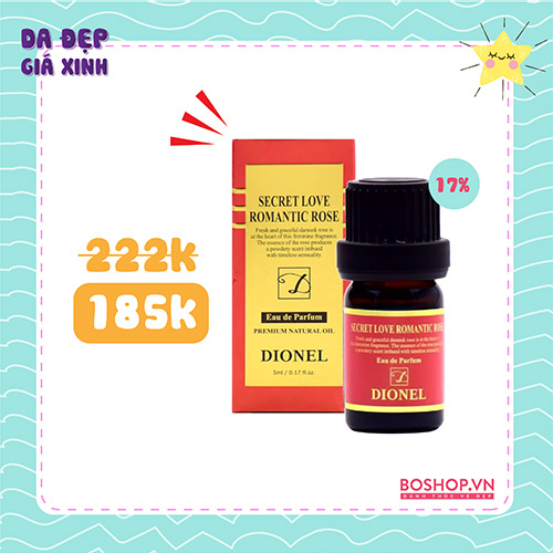 Nước Hoa Vùng Kín Dionel Secret Love Romantic Rose EDP 5ml
