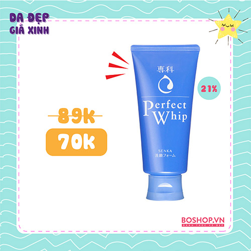 Sữa Rửa Mặt Senka Perfect Whip 120gr