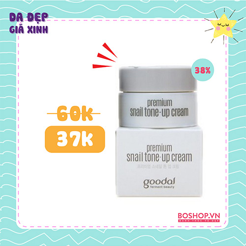 Kem Dưỡng Trắng Da Goodal Premium Snail Tone Up Cream 10ml