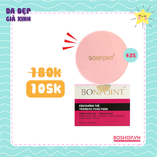 Kem Dưỡng Thể Trắng Da Toàn Thân Bonpoint SPF 40 200gr