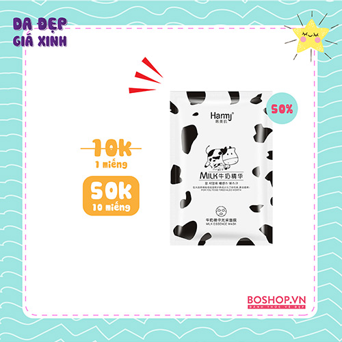 Mặt Nạ Cấp Nước Làm Sáng Da Hanmj Milk Essence Mask