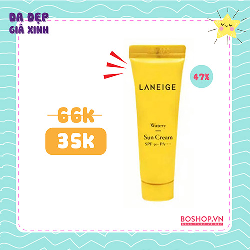Kem Chống Nắng Laneige Watery SPF 50+ PA++++ 10ml