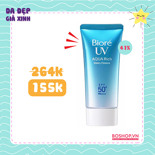 Chống Nắng Bioré UV Aqua Rich Watery Essence SPF 50+ 50gr