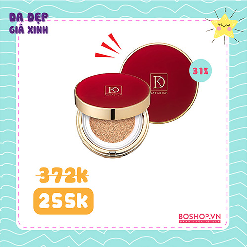 Phấn Nước Karadium Sparkle Tone Up Air Cushion No.21 & 23
