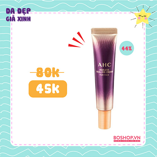 Kem Mắt AHC Ageless Real Eye Cream For Face 12ml
