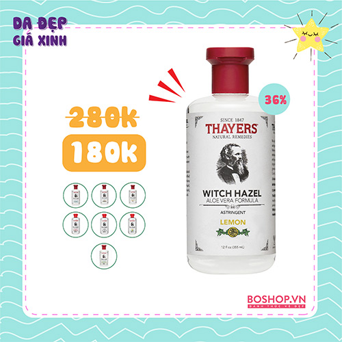 Toner Thayers Witch Hazel 355ml