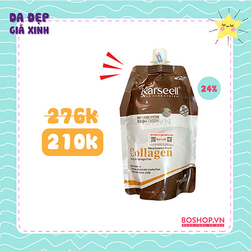 Dầu Hấp Phục Hồi Tóc Karseell Collagen Maca 500ml