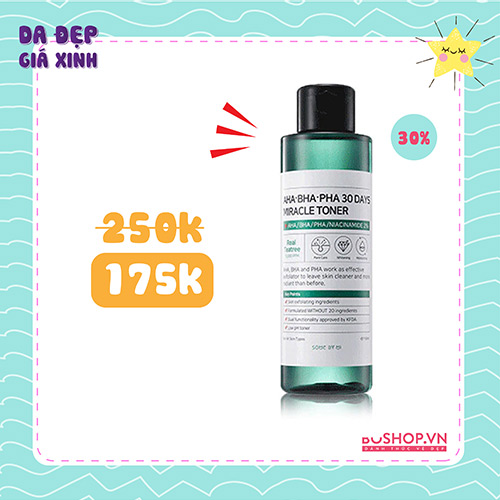 Toner Trị Mụn Some By Mi AHA-BHA-PHA 30 Days 150ml