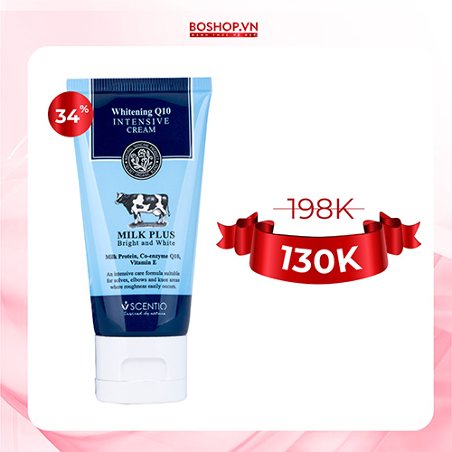 Kem Dưỡng Trắng Scentio Milk Plus Whitening Q10 50ml