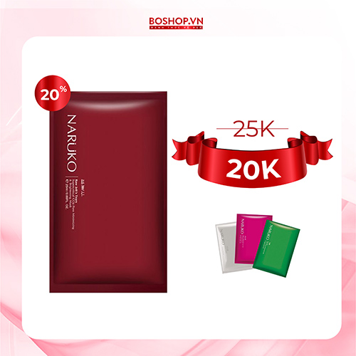 Mặt Nạ Giấy Naruko 25ml Đỏ - Hồng - Trắng - Xanh Lá