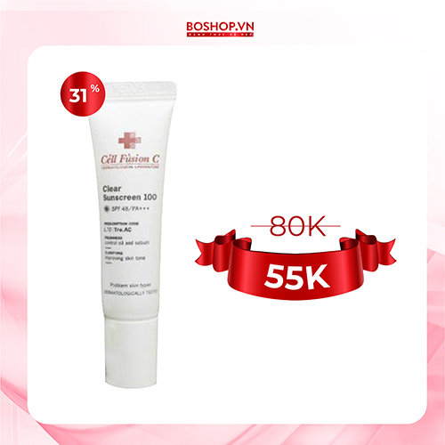 Kem Chống Nắng Hóa Học Céll Fùsion C 10ml