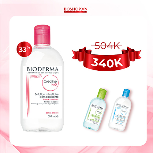 Tẩy Trang Bioderma 500ml Hồng - Xanh Dương - Xanh Lá
