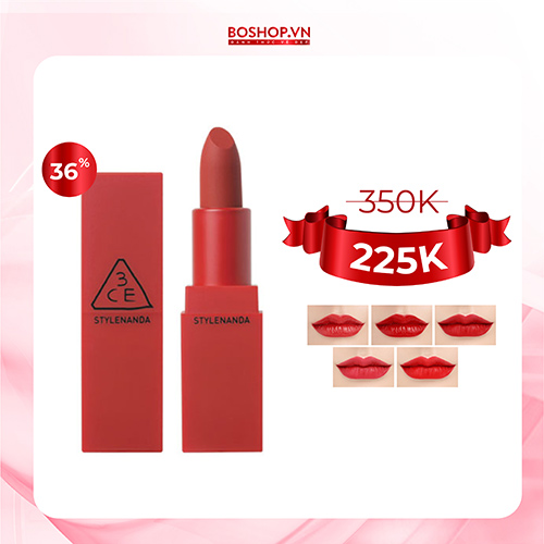 Son Lì 3CE Red Recipe Matte Lip Color